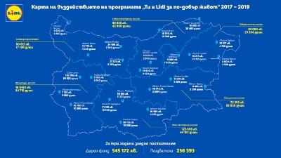 Лидл дарява 170 000 лева на граждански организации